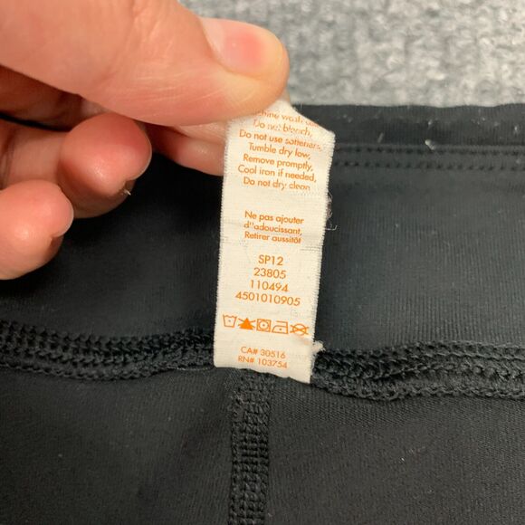 Lucy Capri Legging Womens M Medium Black Low Rise Pull On Athletic Crop Stretch - Picture 7 of 12